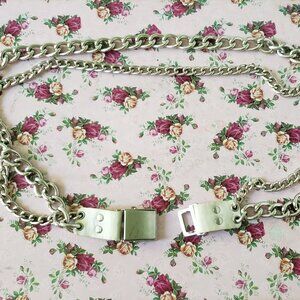 Y2K Whimsygoth belt Dead Head Moth Metal Belt, Costume Jewelry, Bug Waist Chain  main image 2